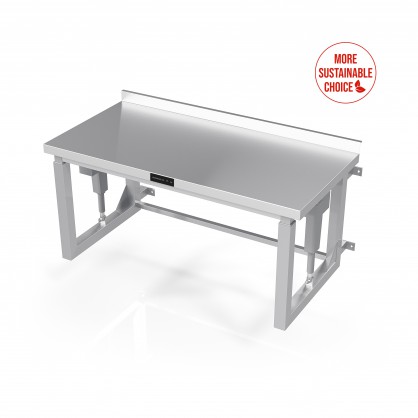 Wall Mounted Electric Height Adjustable Table With Frame